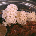 Sparassis or Cauliflower mushroom in jar