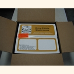 Portabella Mushroom Growing Kit Organic, , Plus Outer Box. (9 lbs. kit.)